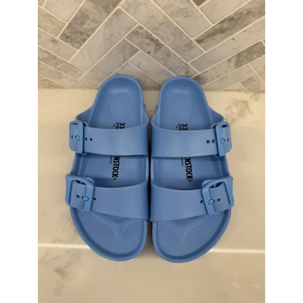 Birkenstock Arizona EVA Sandals Kids Youth Size 2 33 Sky Blue Slip On Slides